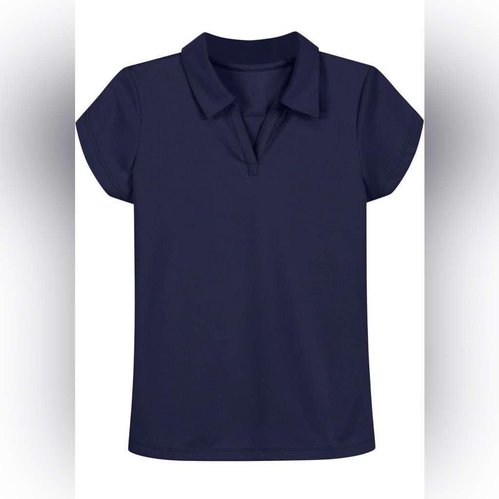 Nwt Nautica Girls' School Uniform Short Sleeve Performance Polo Size 16